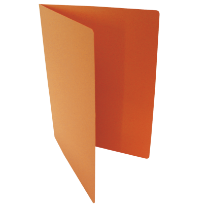 Mapa papírová bez klop A4  oranžová 100 ks