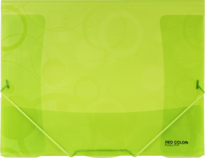 3 klopé složky s gumou A4  PP  Neocolori zelená