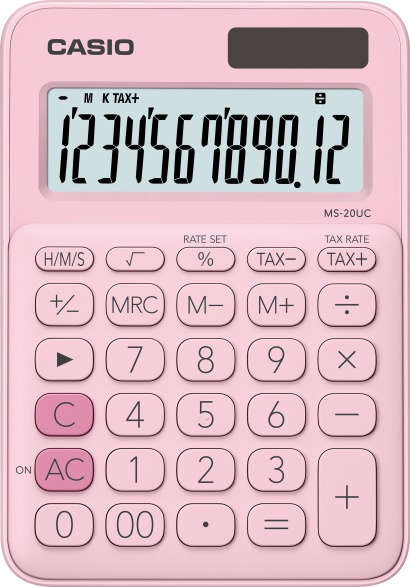 Kalkulačka Casio MS  20 UC růžová