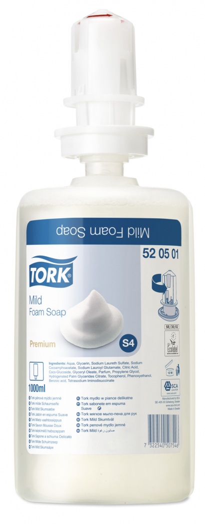 Jemné pěnové mýdlo Tork Premium 6 x 1000 ml