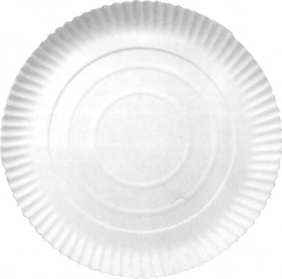 Papírové talíře hluboké,recykl, pr. 32 cm, 50ks