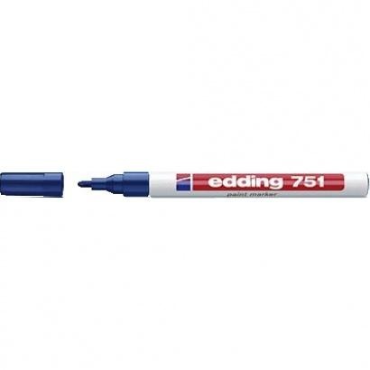 Lakový popisovač Edding 751, 1- 2 mm, modrý