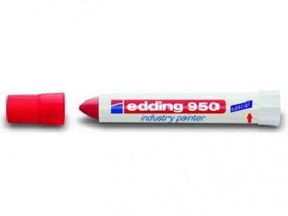 Průmyslový popisovač Edding 950, 10 mm, červený