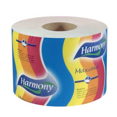 Toaletní papír recykl Maxima,dvouvrstvý, 650 útržků, 1 balení