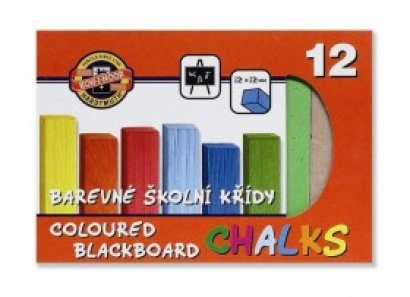 Křída školní barevná sada 12 barev