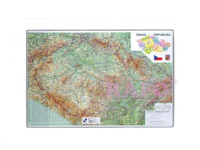 PVC podložka na stůl s mapou ČR 60 x 40 cm