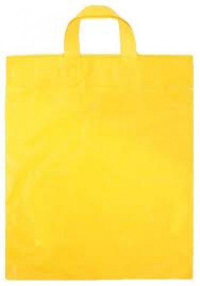 Polyetylénová taška s uchem žlutá