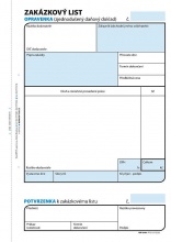 Zakázkový list - opravenka A5