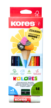 Kores Promo balení pastelek Kolores 12 barev