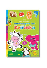 Omalovánky podle čísel Zvířátka A4