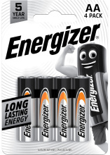 Energizer tužkové baterie AA/LR6 4 ks