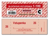 Bločková vstupenka 1-100 čísel