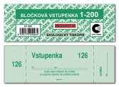 Bločková vstupenka 1-200 čísel