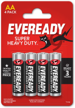 Eveready tužkové baterie AA/R6 4 ks