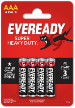 Eveready mikrotužkové baterie AAA/R03 4 ks