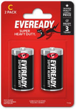Eveready monočlánky malé C/R14 2 ks
