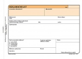 Reklamační list A5, samoprop., 100 listů