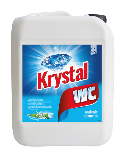 Krystal WC kyselý na keramiku modrý  5 l