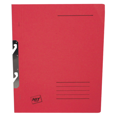 Rychlovazač kartonový závěsný celý A4  červený 50 ks