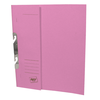 Rychlovazač kartónový závěsný A4 půlený růžový 50 ks