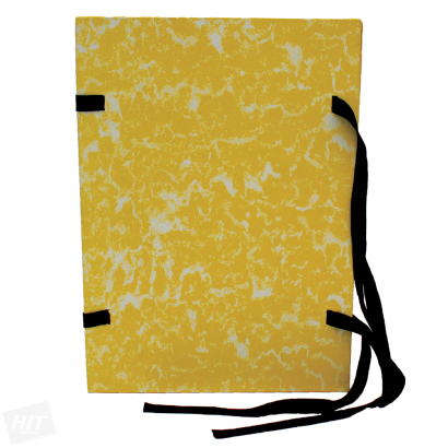Spisové desky knihařsky potažené A4 žluté