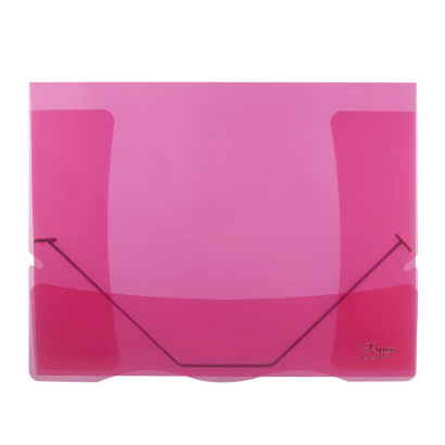 3 klopé složky s gumou A4 Lines červené