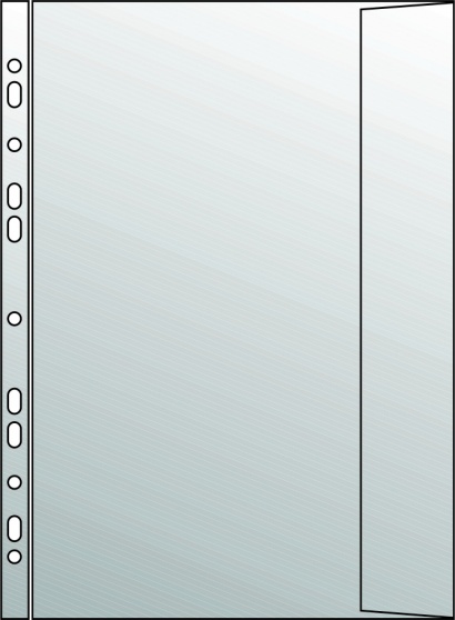 Prospektový obal B4 s klopou, 110u, čirý 50 ks