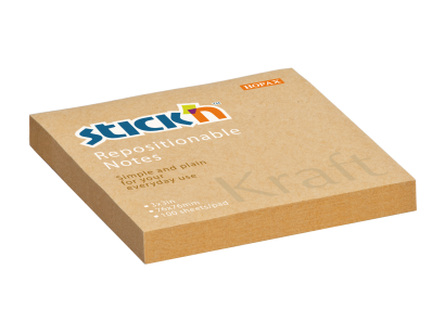 Samolepicí bloček Stick´n Kraft z přírodního papíru, 76 x 76 mm