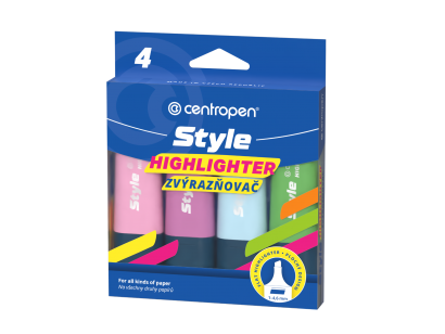 Highlighter Style 6252  pastelový 4 barvy