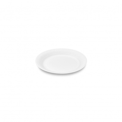 Papírové talíře kulaté, mělké, prům. 15 cm, 100 ks