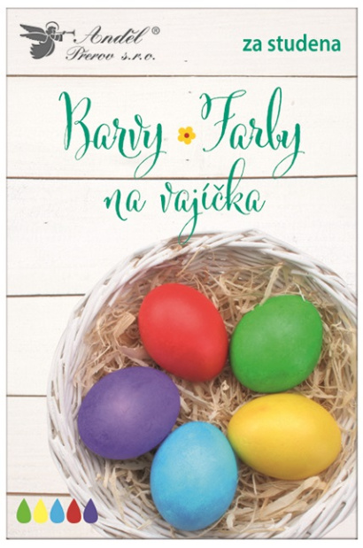 Barvy na vajíčka tablety, 5 ks v balení barvení za studena Barvy na vajíčka tablety, 5 ks v balení barvení za studena