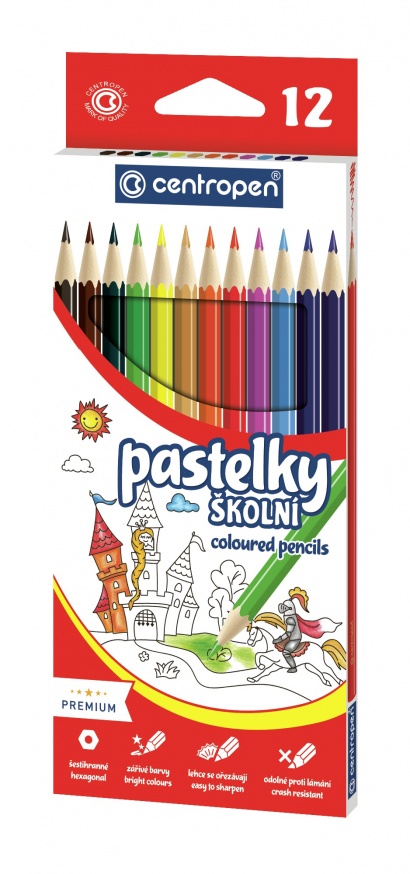 Pastelky Centropen sada 12 barev