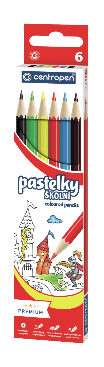 Pastelky Centropen sada 6 barev