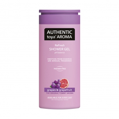 AUTHENTIC toya AROMA – sprchový gel Grapes & Grapefruit