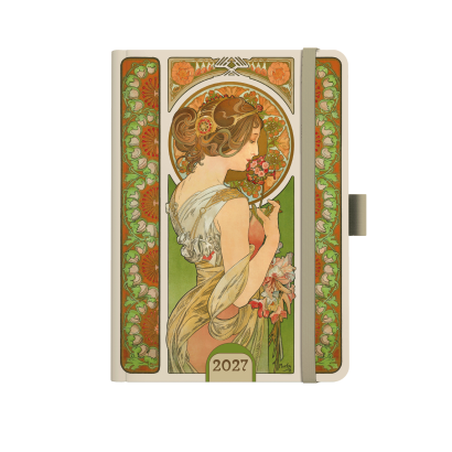 Alfons Mucha  denní diář David zelený