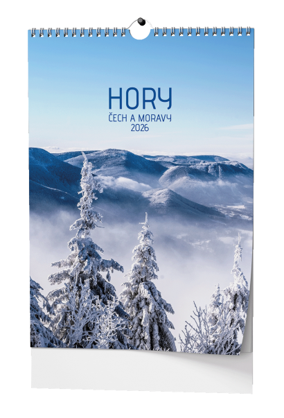 Nástěnný kalendář A3 - Hory Čech a Moravy