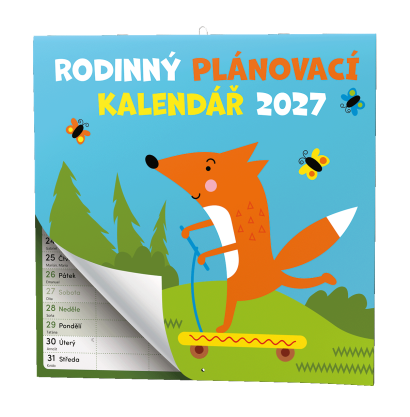 Nástěnný kalendář poznámkový Rodinný plánovací kalendář