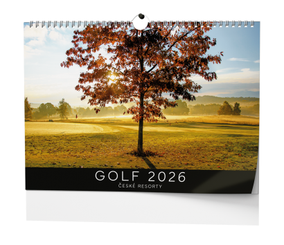 Nástěnný kalendář A3 - Golf české resorty