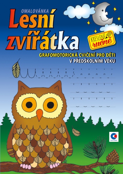 Grafomotorická omalovánka A4 Lesní zvířátka