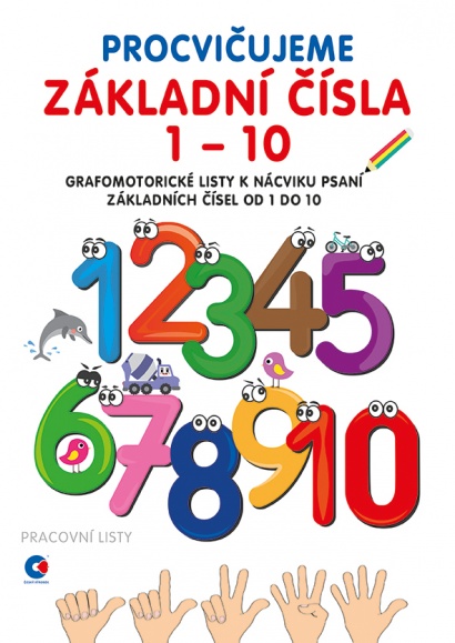 Grafomotorická omalovánka A4 Procvičujeme základní čísla