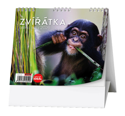 Stolní kalendář - IDEÁL - Zvířátka