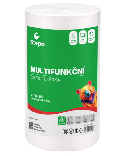 Multifunkční utěrky 20 cm 213  útržků bez dutinky