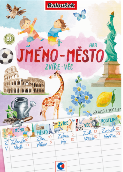 Jméno, město 100 stran