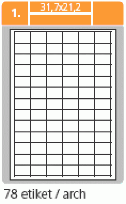 Etikety Plus A4 31,7 x 21 bílé,100 archů