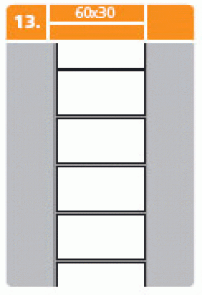 Termotransfer etikety 60 x 40 mm,2000 etiket na 1 kotouči