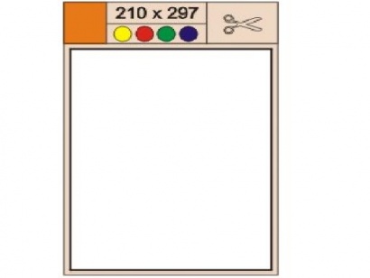 Etikety Print A4 210 x 297 červené,100 archů