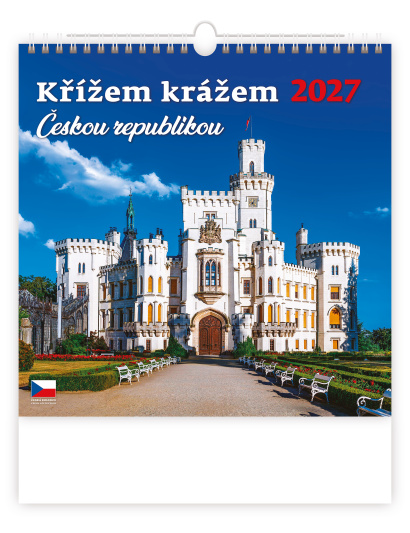 Křížem krážem Českou republikou 30 x 30 cm