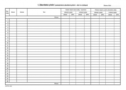 Kniha evidence DPH A4 32 listů