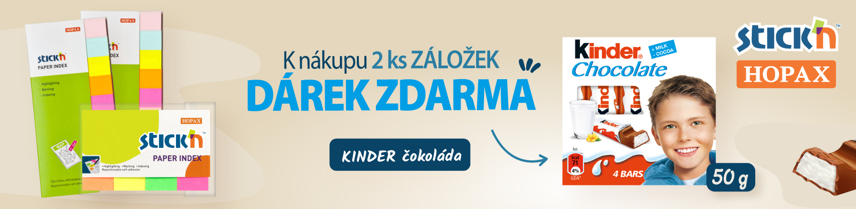 Záložky Hopax